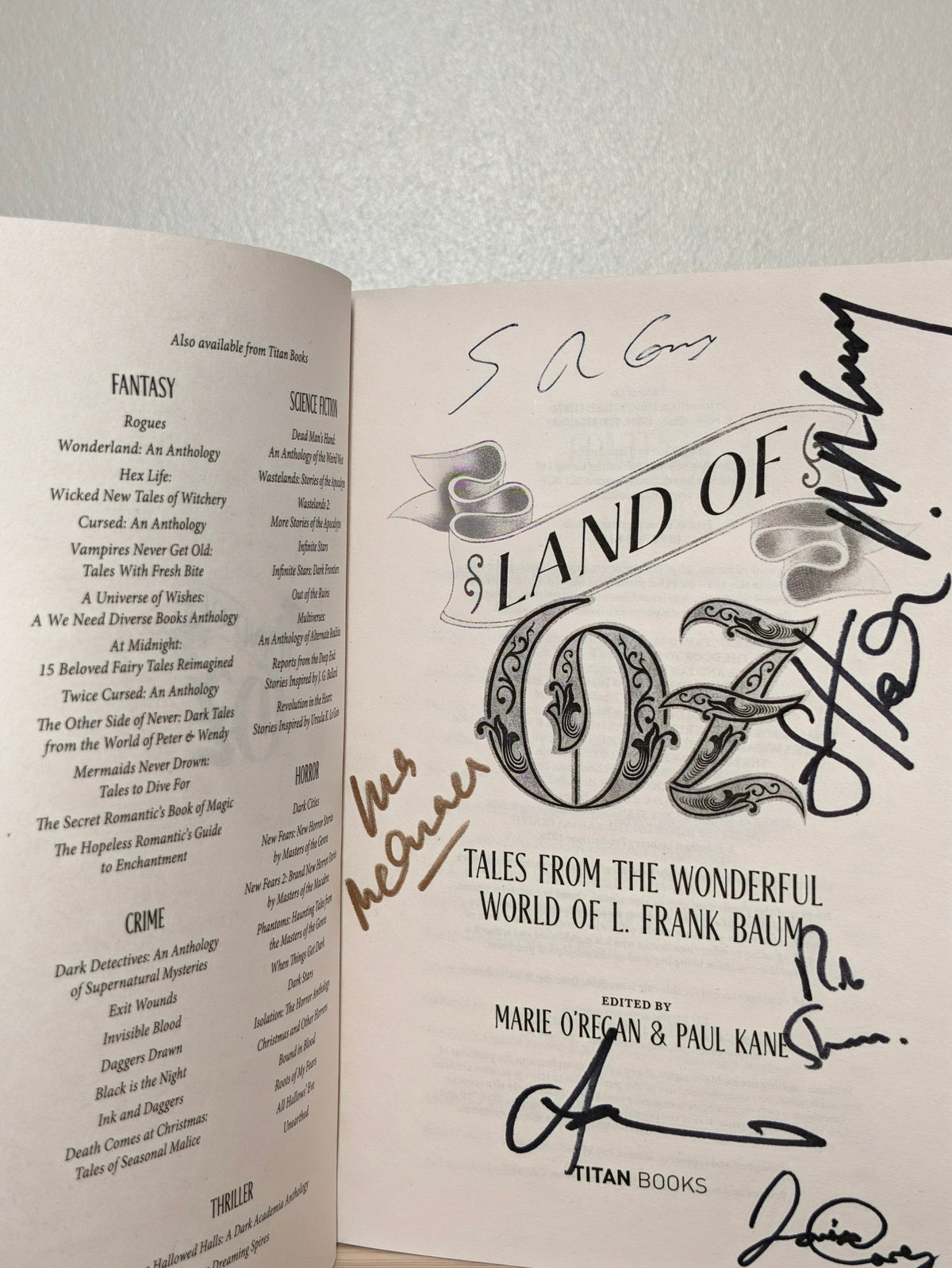 Land of Oz by M.R. Carey et al (Multi-Signed First Edition) - Fialta Books