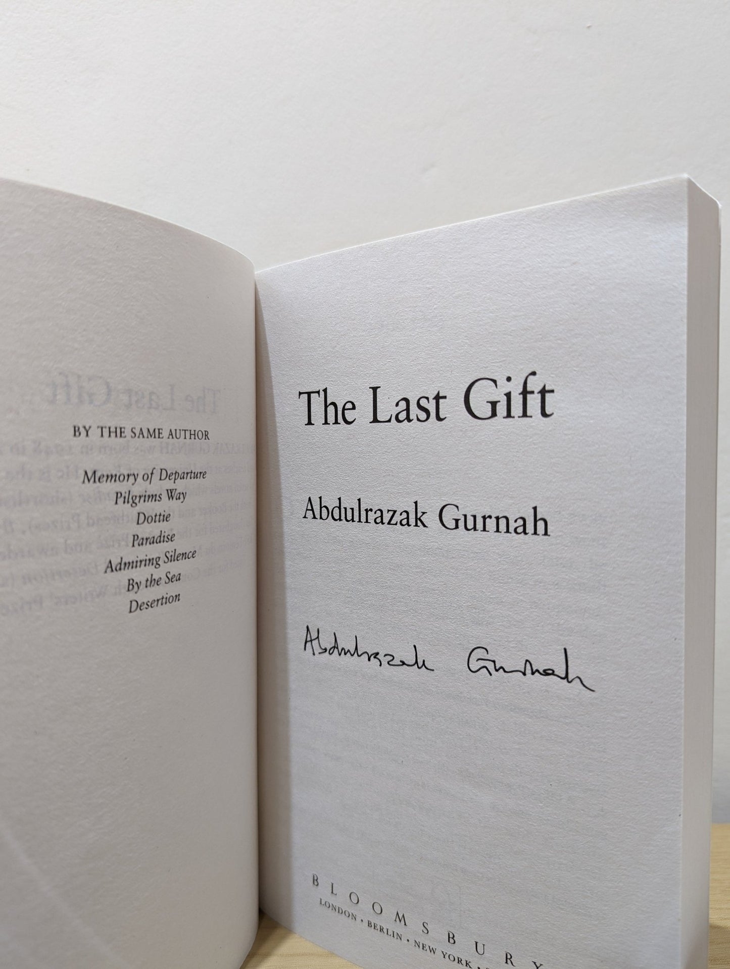 Last Gift by Abdulrazak Gurnah (Signed) - Fialta Books