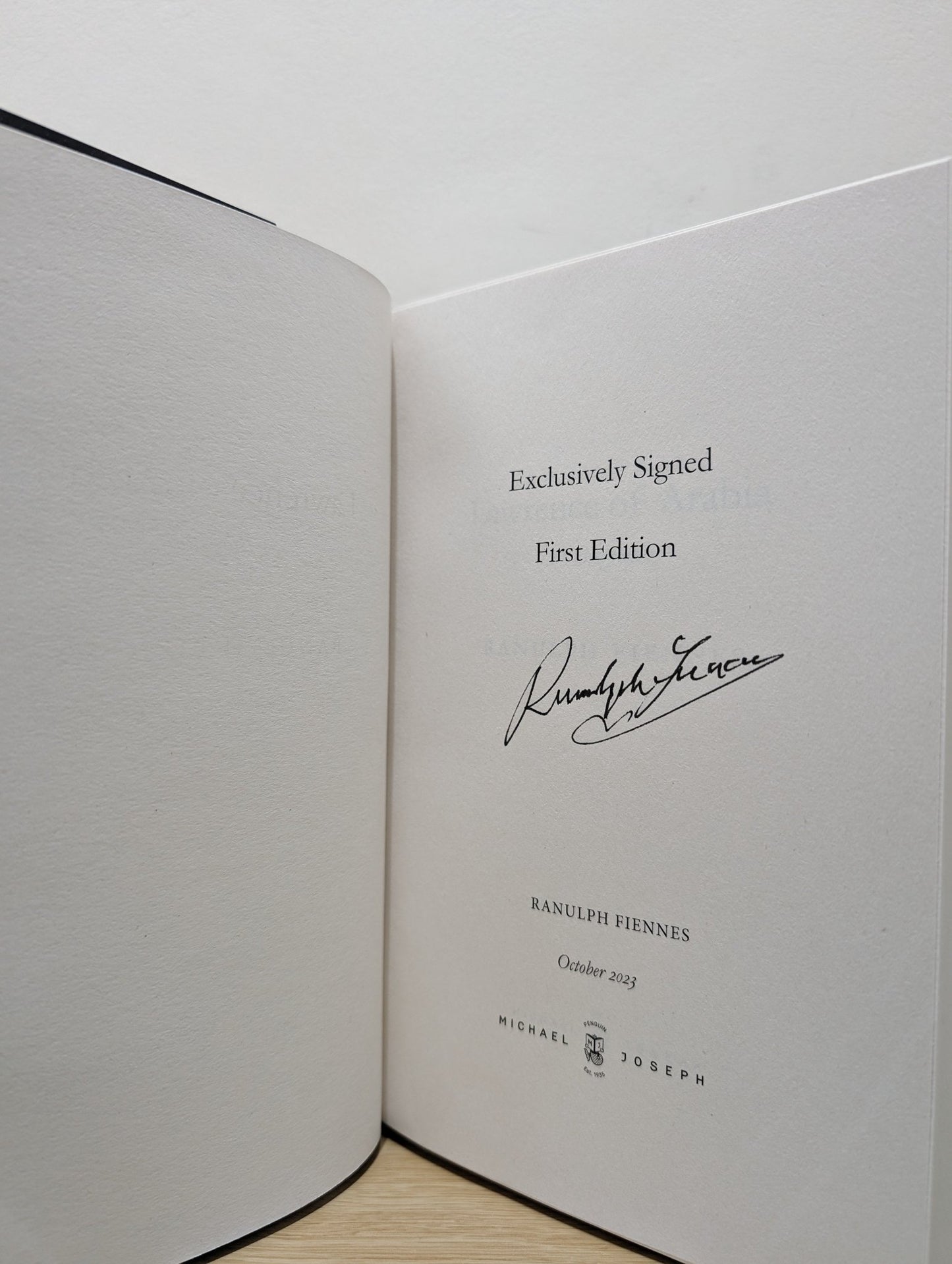 Lawrence of Arabia by Ranulph Fiennes (Signed First Edition) - Fialta Books