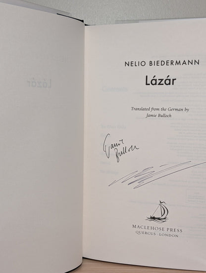 Lazar by Nelio Biedermann (Double Signed First Edition) - Fialta Books