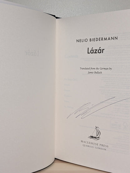 Lazar by Nelio Biedermann (Signed First Edition) - Fialta Books