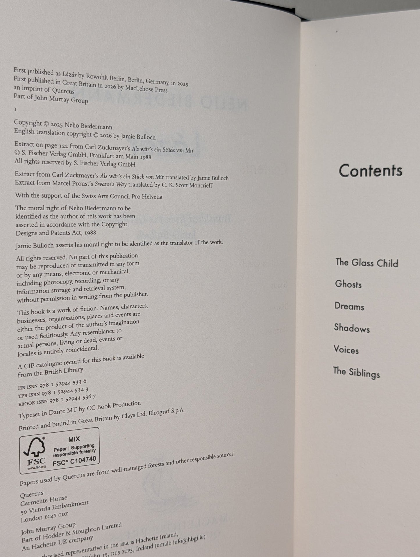 Lazar by Nelio Biedermann (Signed First Edition) - Fialta Books