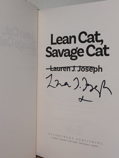 Lean Cat, Savage Cat by Lauren J. Joseph (Signed First Edition) - Fialta Books