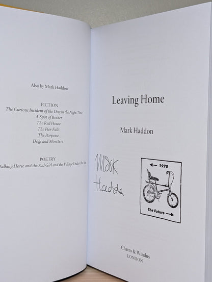Leaving Home: A Memoir in Full Colour by Mark Haddon (Signed Stamped First Edition) - Fialta Books