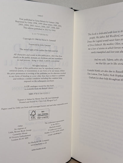 Legend by David Gemmell (Collector's Editions) - Fialta Books