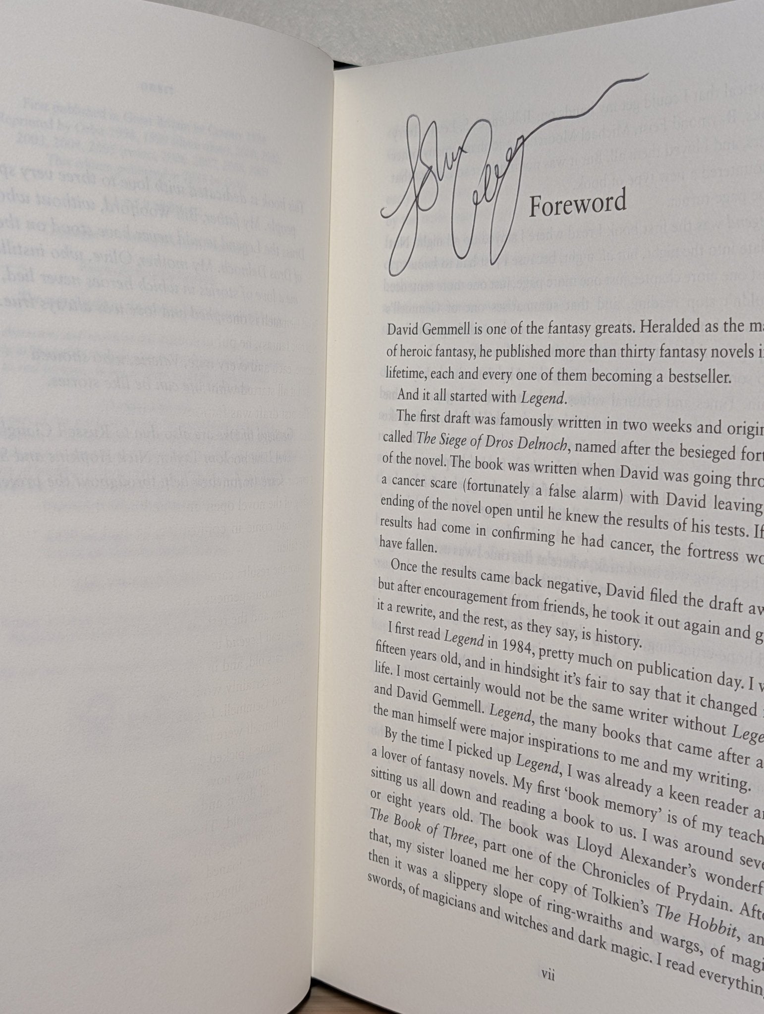 Legend by David Gemmell (Collector's Editions) - Fialta Books