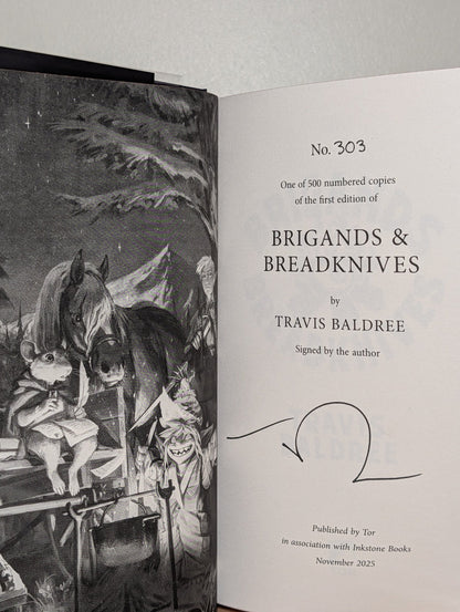Legends & Lattes; Bookshops & Bonedust; Brigands & Breadknives by Travis Baldree (Signed Numbered Set) - Fialta Books