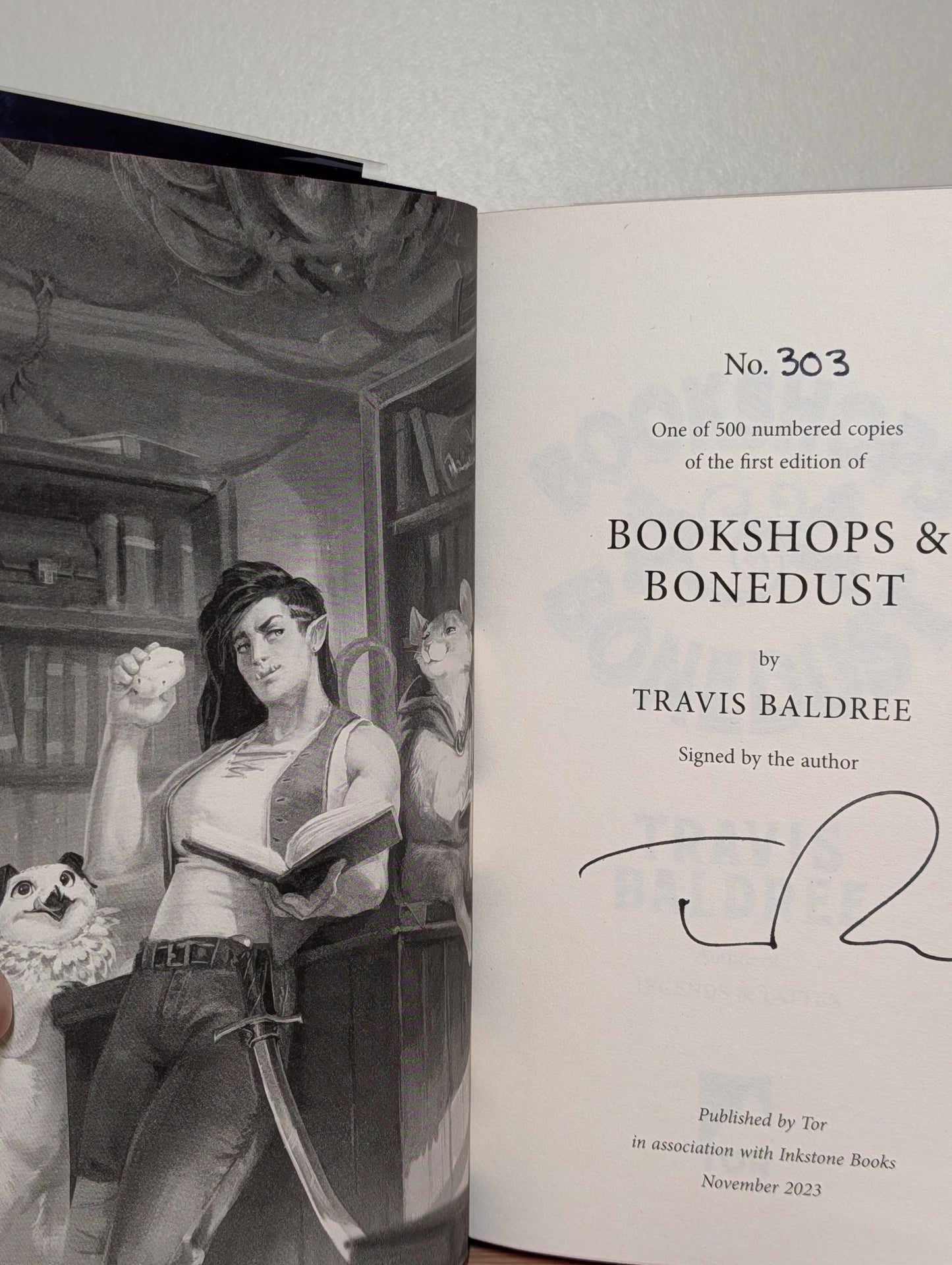 Legends & Lattes; Bookshops & Bonedust; Brigands & Breadknives by Travis Baldree (Signed Numbered Set) - Fialta Books