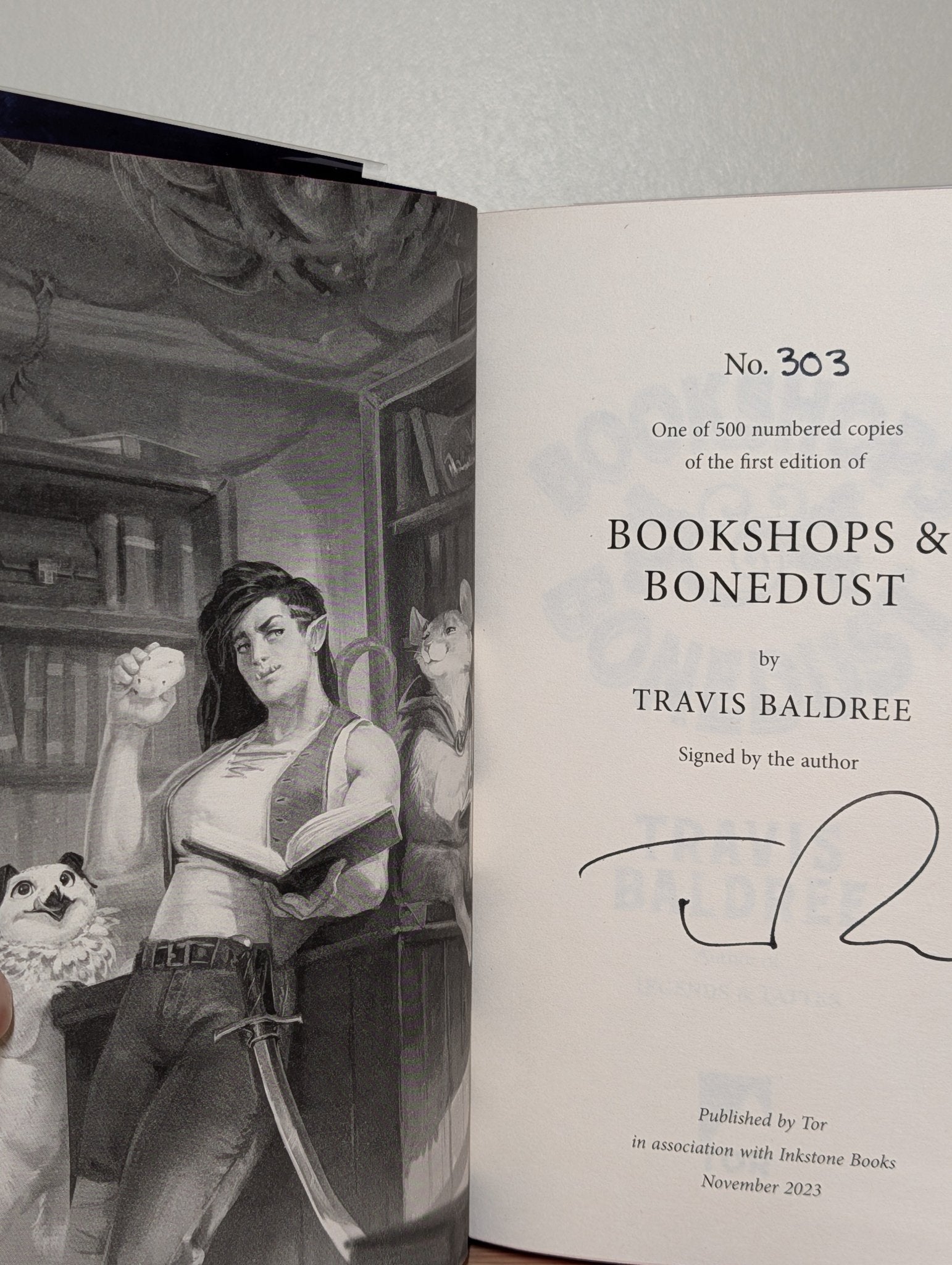 Legends & Lattes; Bookshops & Bonedust; Brigands & Breadknives by Travis Baldree (Signed Numbered Set) - Fialta Books