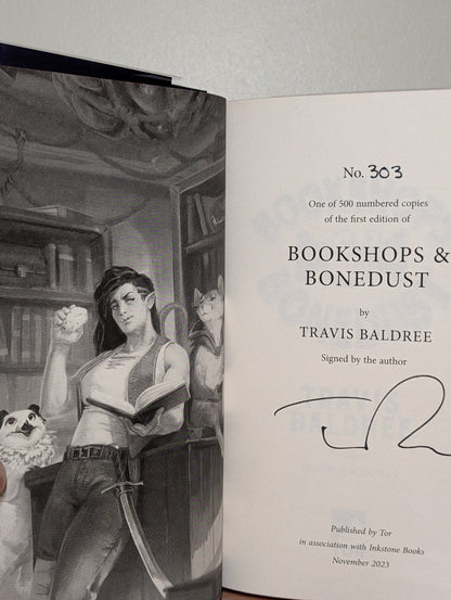 Legends & Lattes; Bookshops & Bonedust; Brigands & Breadknives by Travis Baldree (Signed Numbered Set) - Fialta Books