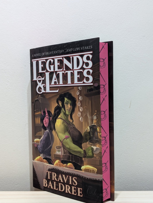 Legends & Lattes by Travis Baldree (Signed Bookplate Edition with sprayed edges) - Fialta Books