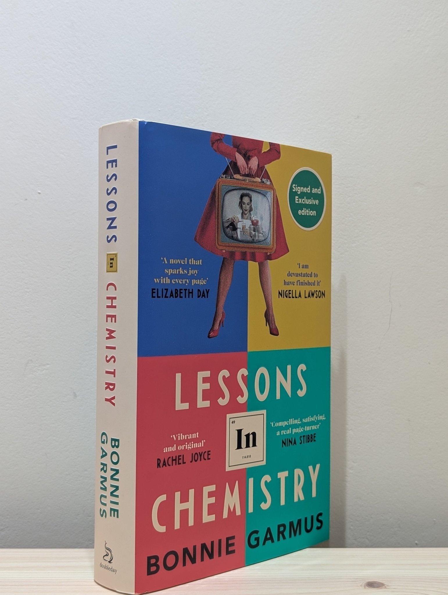 Lessons in Chemistry by Bonnie Garmus (Signed Stamped First Edition) - Fialta Books