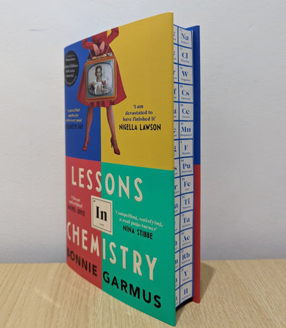 Lessons in Chemistry by Bonnie Garmus (Signed Stamped True First Edition with stencilled edges - Fialta Books