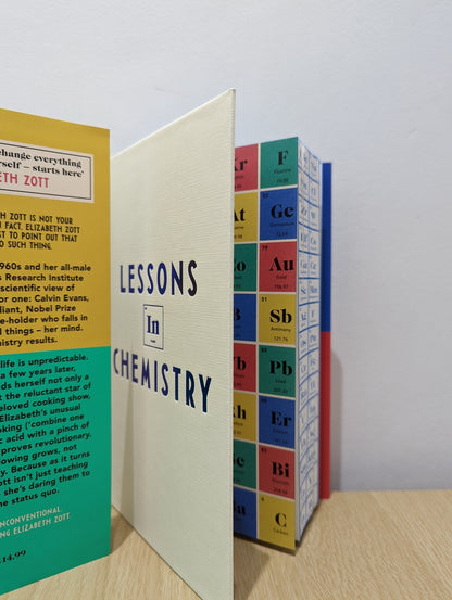 Lessons in Chemistry by Bonnie Garmus (Signed Stamped True First Edition with stencilled edges - Fialta Books