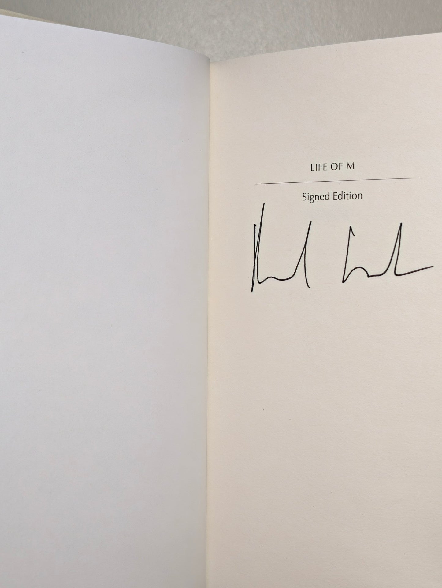 Life of M by Rachel Cusk (Signed First Edition) - Fialta Books