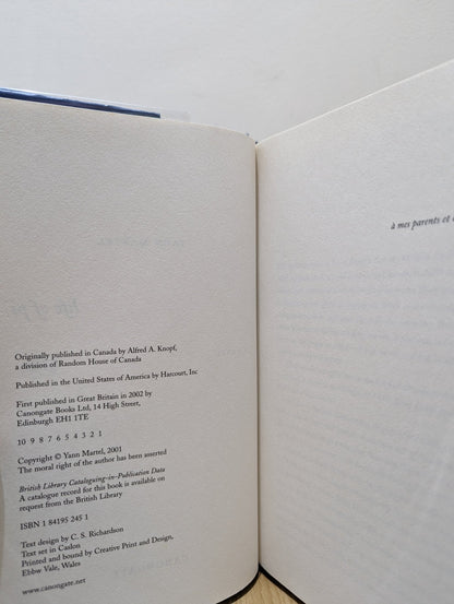 Life of Pi by Yann Martel (First Edition) - Fialta Books