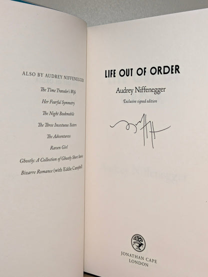 Life Out of Order by Audrey Niffenegger (Signed First Edition with sprayed edges) - Fialta Books