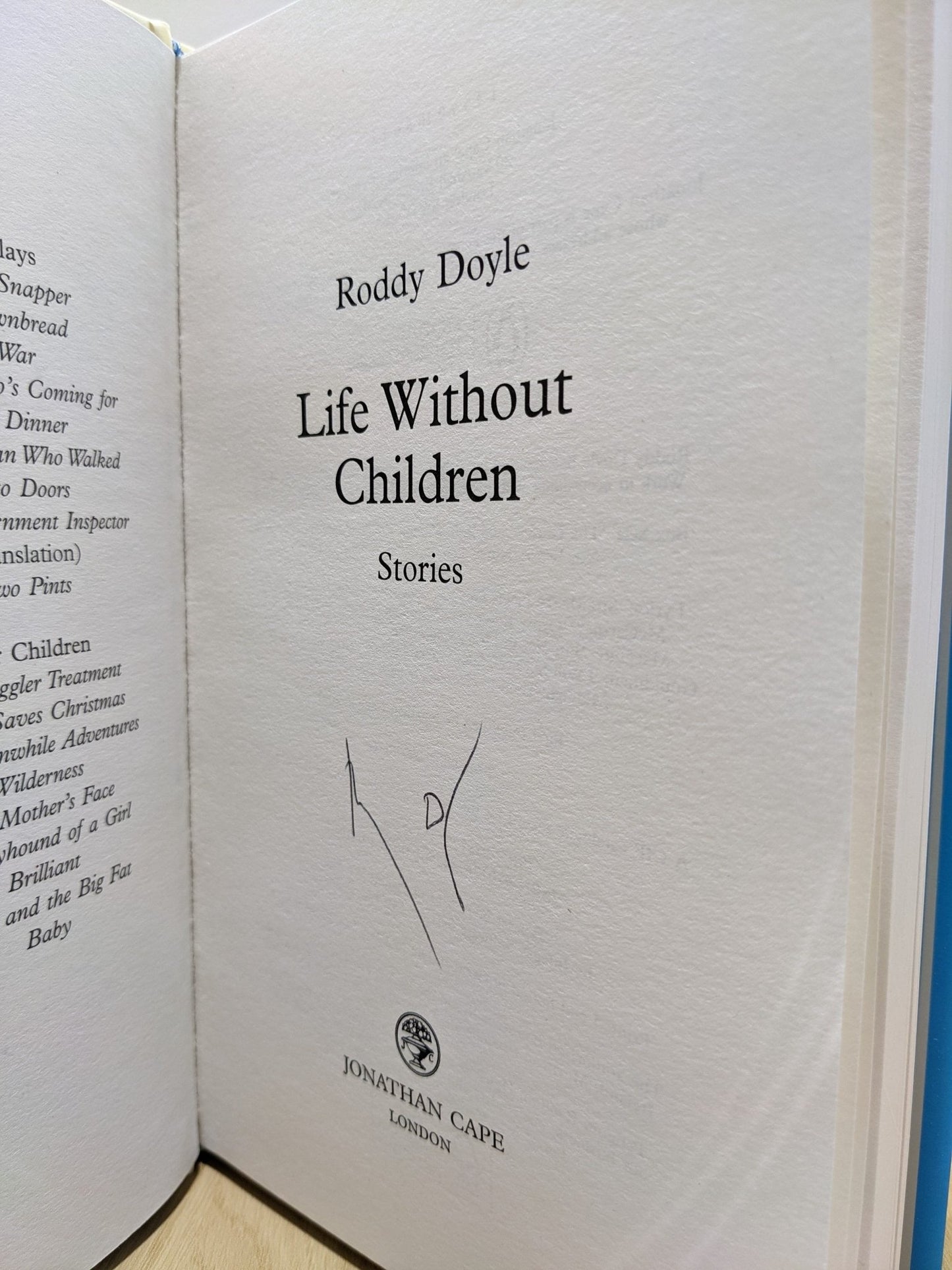 Life Without Children by Roddy Doyle (Signed First Edition) - Fialta Books