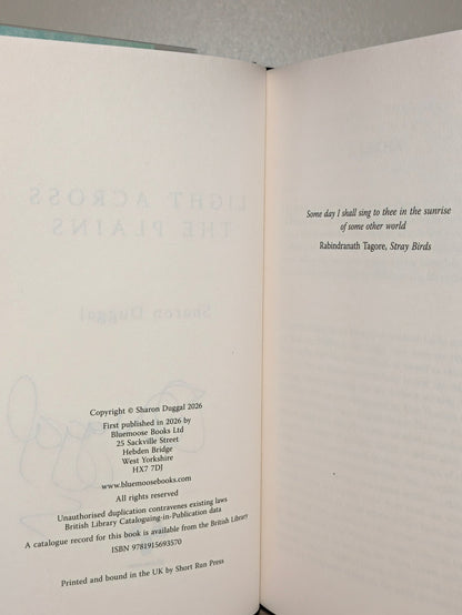 Light Across the Plains by Sharon Duggal (Signed First Edition) - Fialta Books