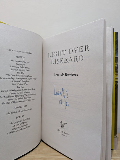 Light Over Liskeard by Louis De Bernieres (Signed First Edition) - Fialta Books