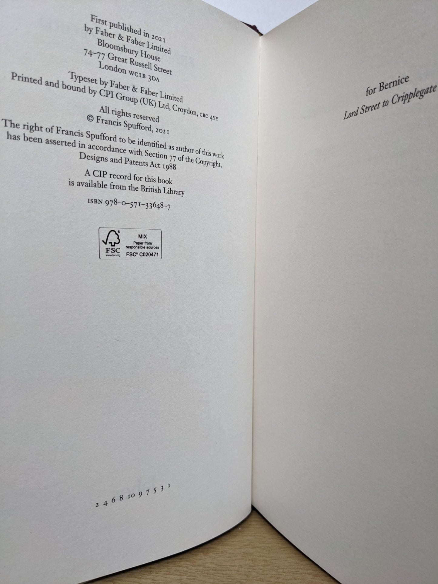 Light Perpetual by Francis Spufford (Signed First Edition) - Fialta Books