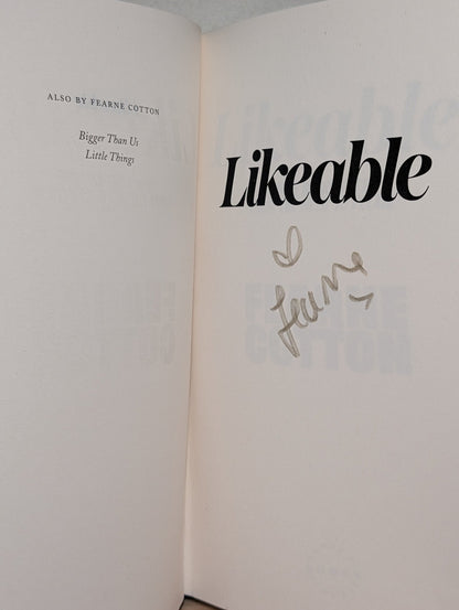 Likeable by Fearne Cotton (Signed First Edition) - Fialta Books