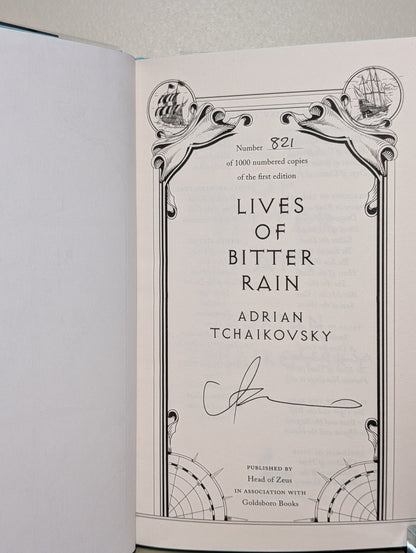 Lives of Bitter Rain by Adrian Tchaikovsky (Signed with sprayed edges) - Fialta Books