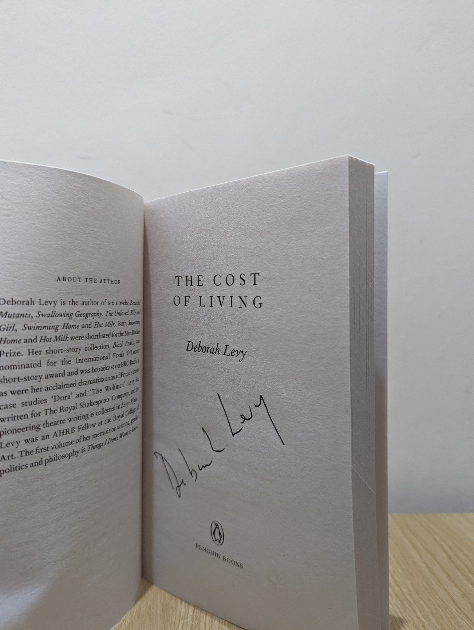 Living Autobiographies: Things I Don't Want to Know; The Cost of Living; Real Estate by Deborah Levy - Fialta Books