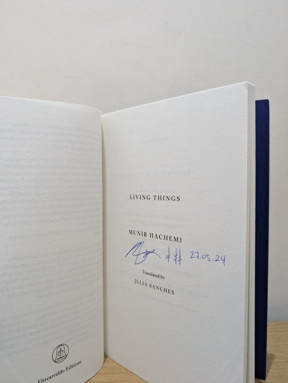 Living Things by Munir Hachemi (Signed Dated First Edition) - Fialta Books