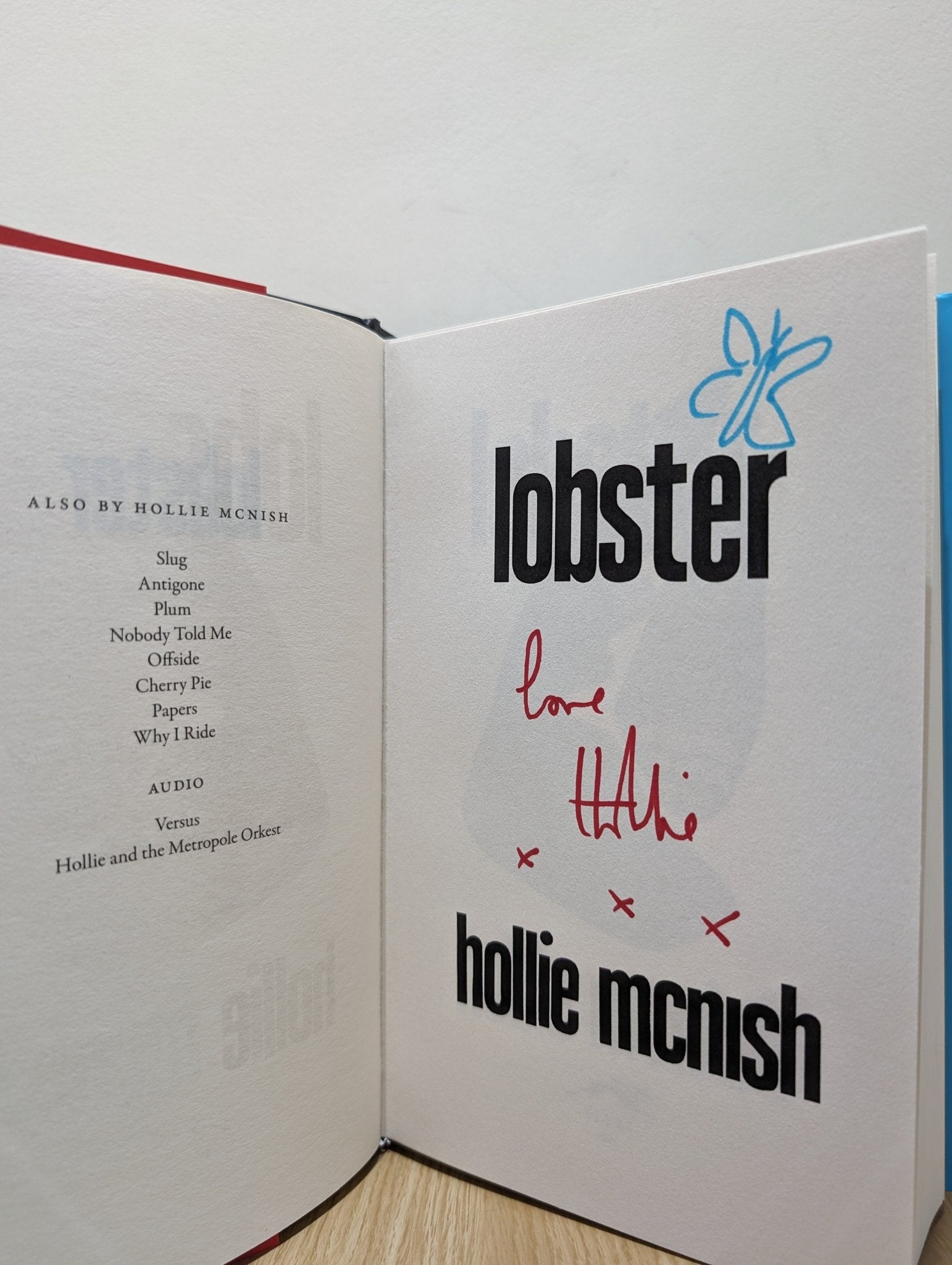 Lobster: and other things I'm learning to love by Hollie McNish (Signed First Edition) - Fialta Books