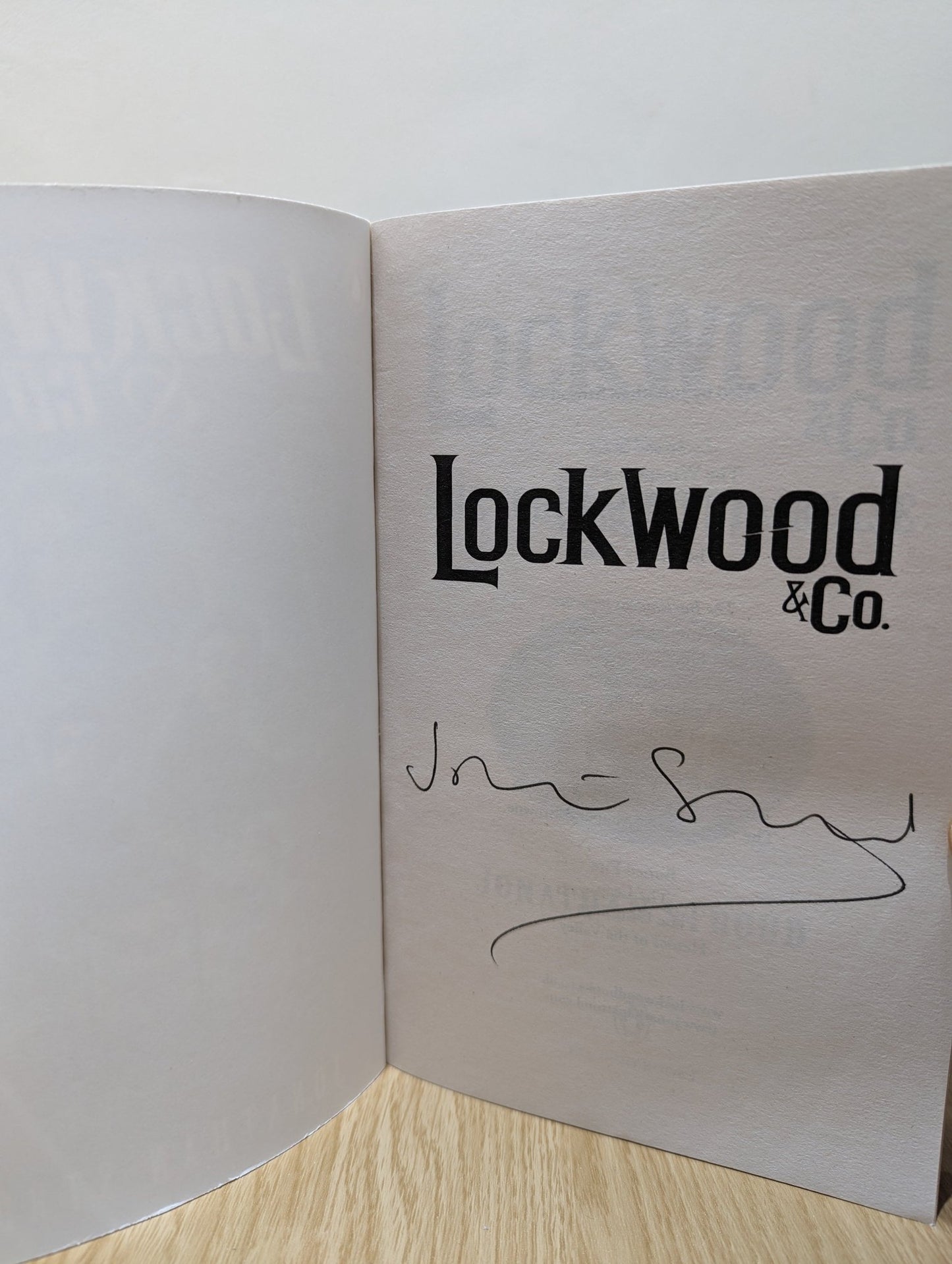 Lockwood & Co. by Jonathan Stroud (Signed) - Fialta Books