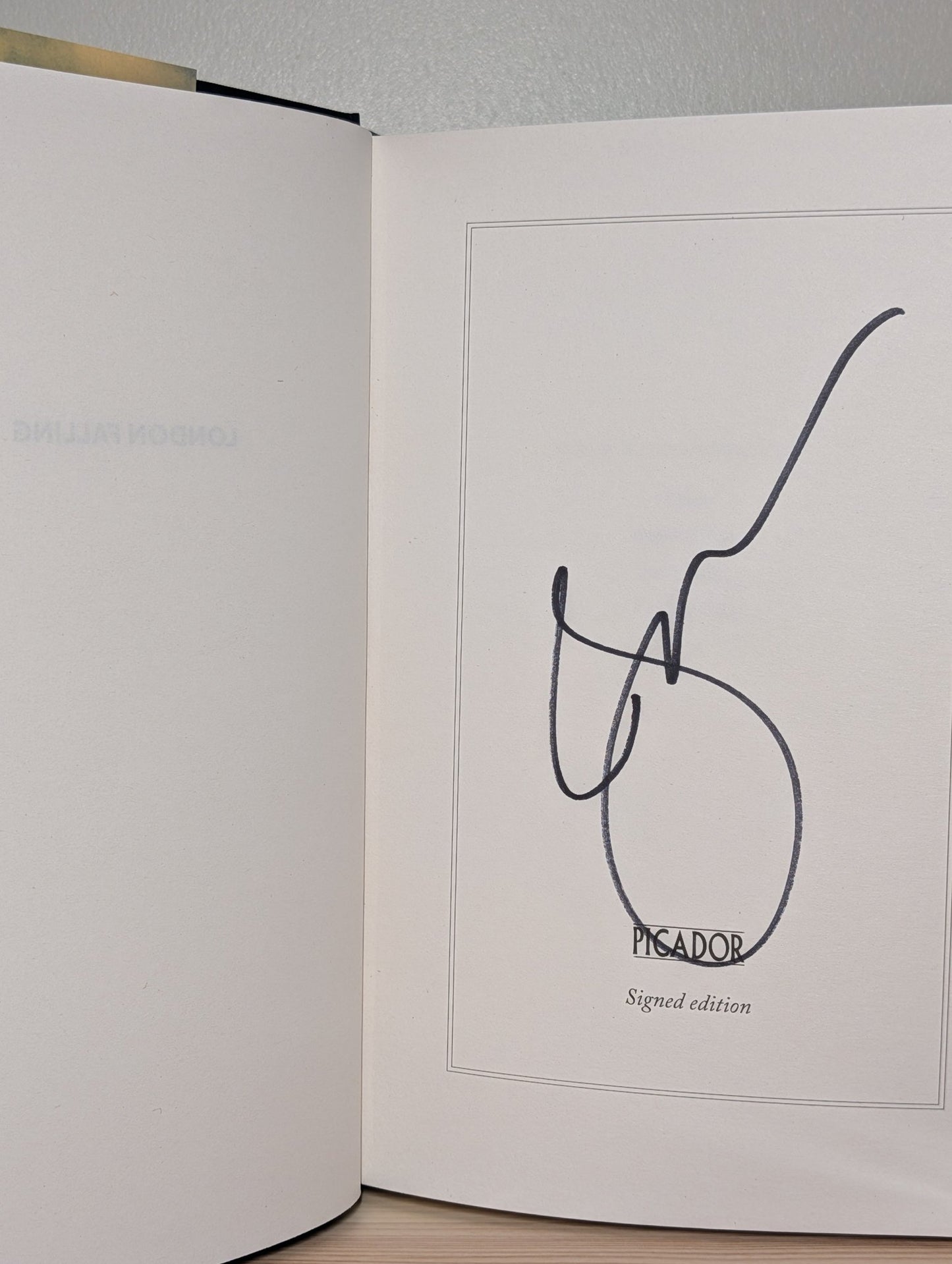 London Falling by Patrick Radden Keefe (Signed First Edition) - Fialta Books