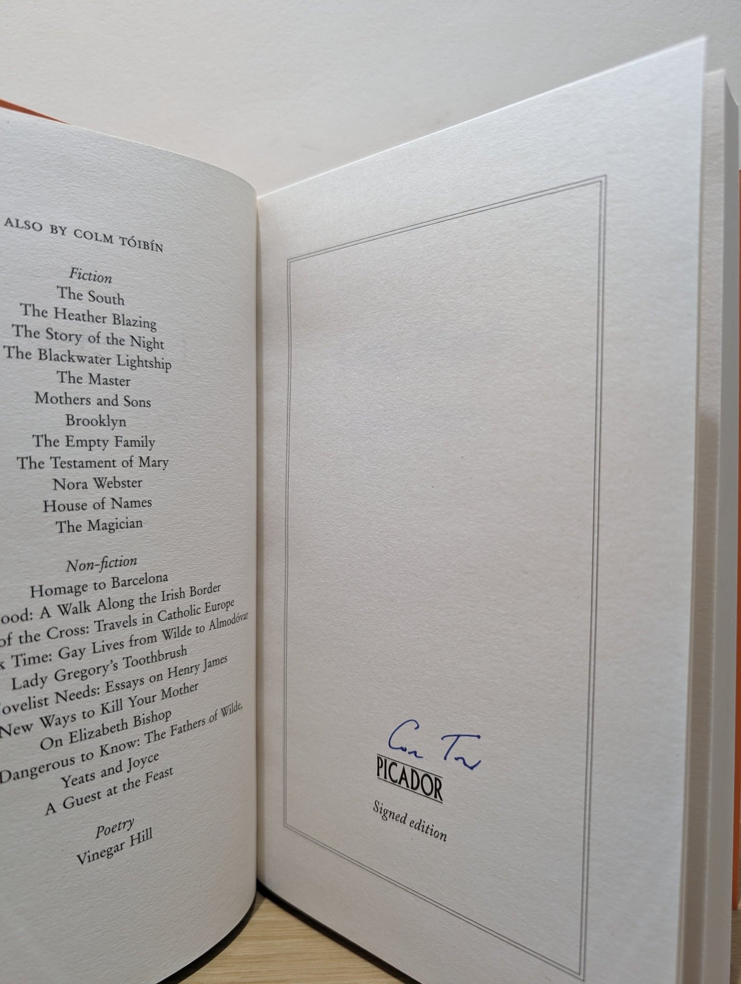 Long Island by Colm Toibin (Signed First Edition) - Fialta Books