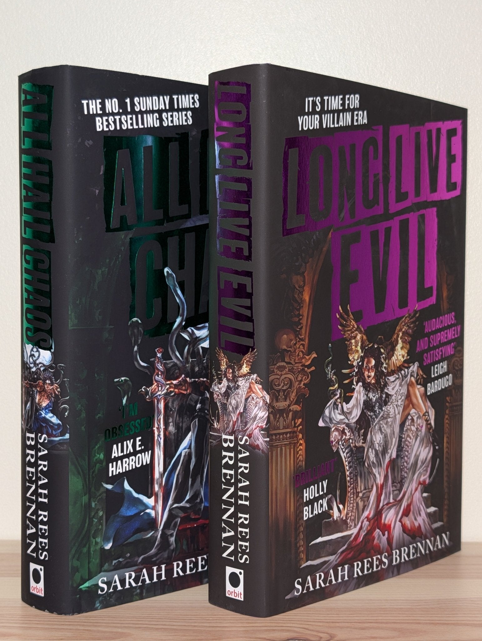 Long Live Evil; All Hail Chaos by Sarah Rees Brennan (Signed First Edition Set) - Fialta Books