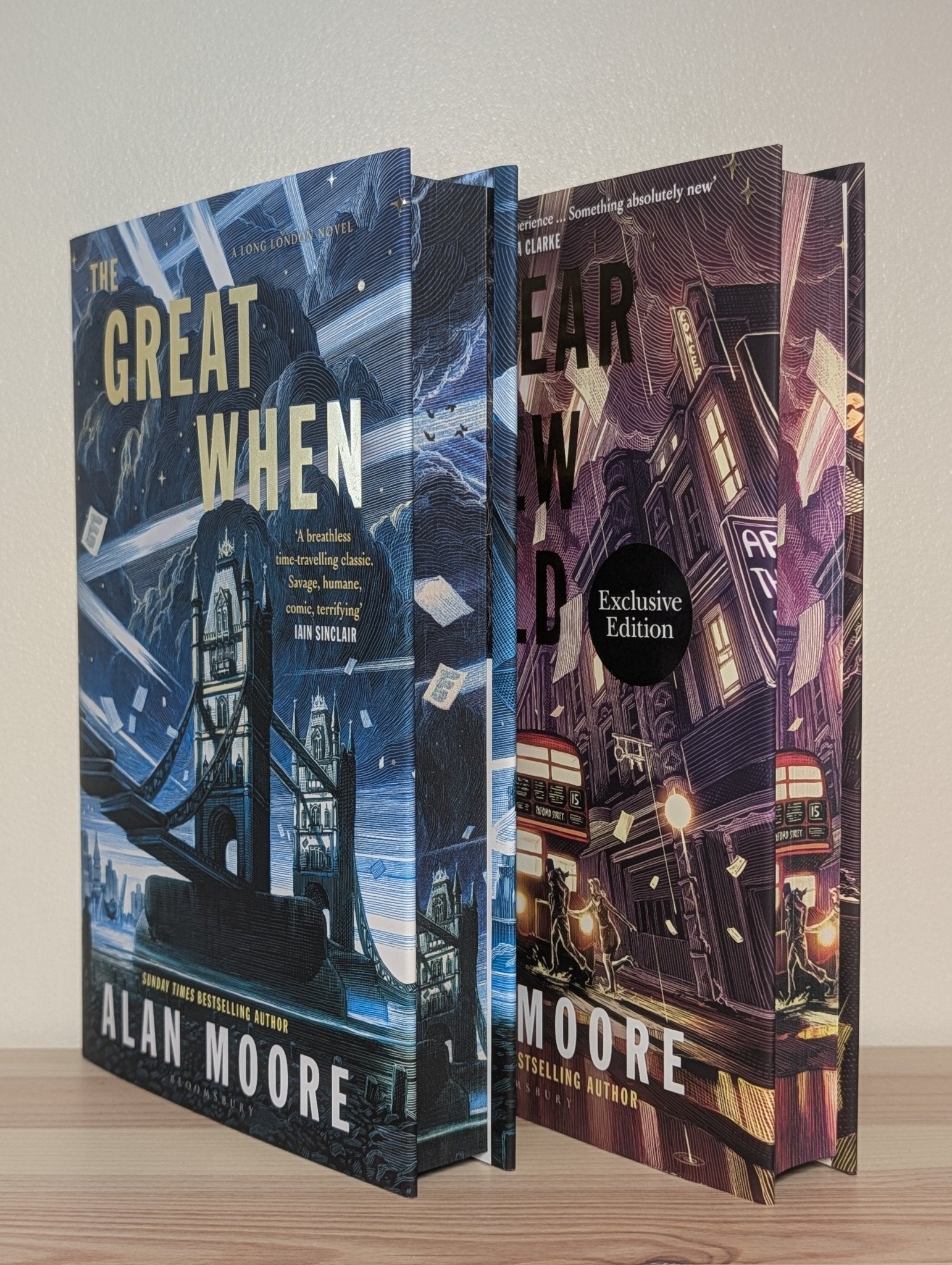 Long London: The Great When; I Hear A New World by Alan Moore (Signed Set with sprayed edges) - Fialta Books