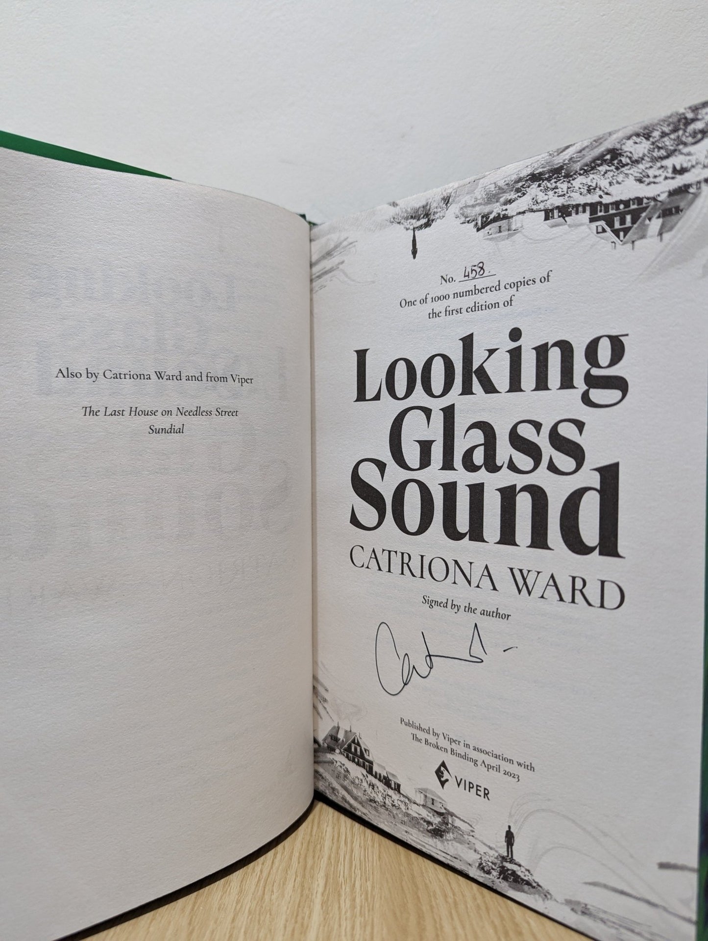 Looking Glass Sound by Catriona Ward (Signed First Edition with sprayed edges) - Fialta Books