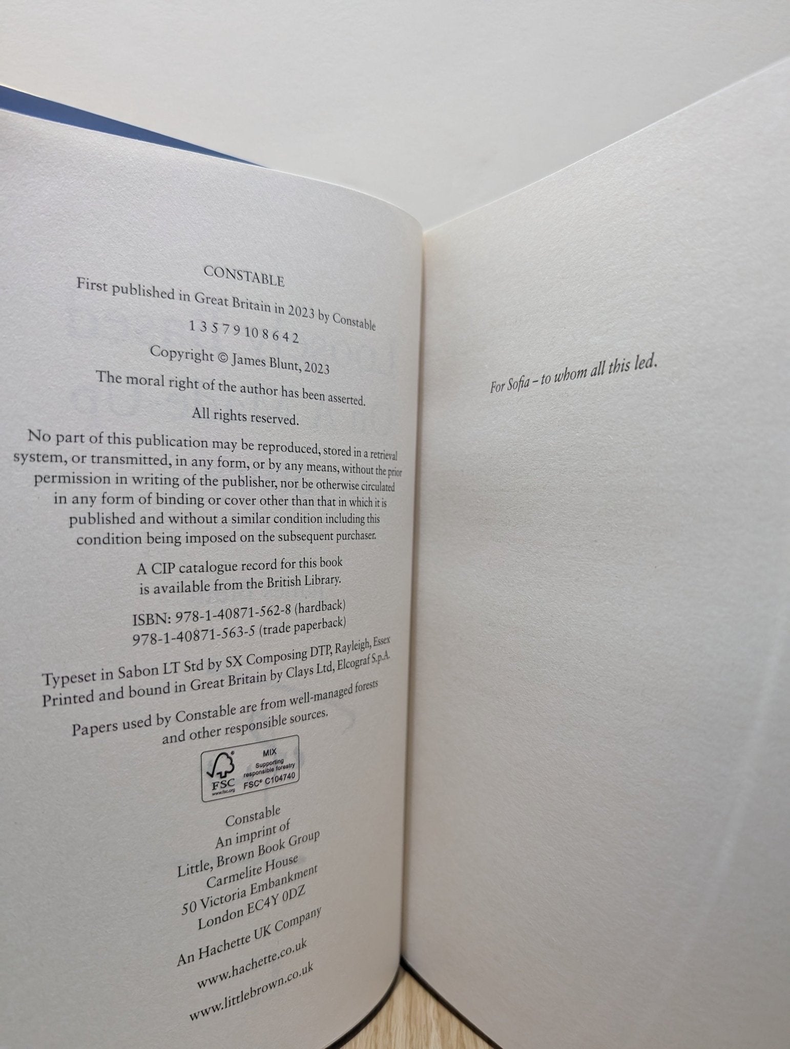Loosely Based On A Made - Up Story: A Non - Memoir by James Blunt (Signed First Edition) - Fialta Books