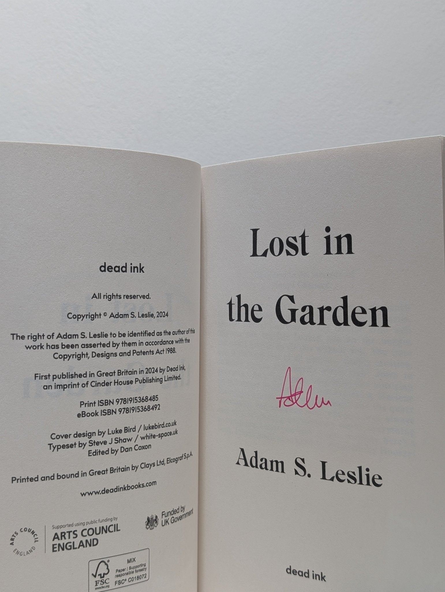 Lost in the Garden by Adam S. Leslie (Signed First Edition) - Fialta Books