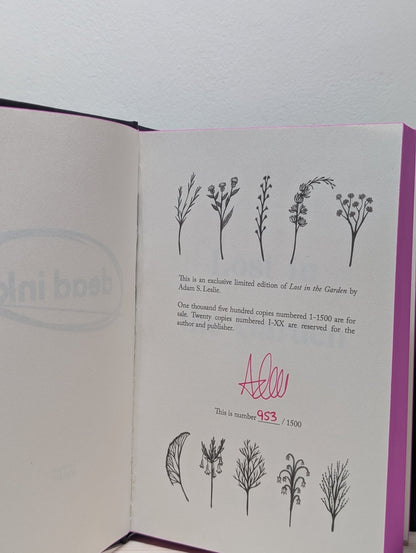 Lost in the Garden by Adam S. Leslie (Signed Numbered Edition with sprayed edges) - Fialta Books