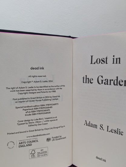 Lost in the Garden by Adam S. Leslie (Signed Numbered Edition with sprayed edges) - Fialta Books