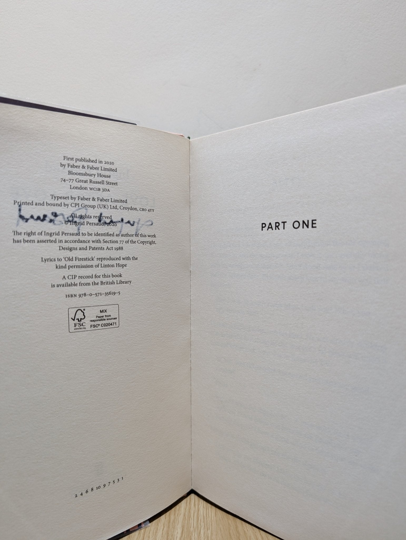 Love After Love by Ingrid Persaud (Signed First Edition) - Fialta Books