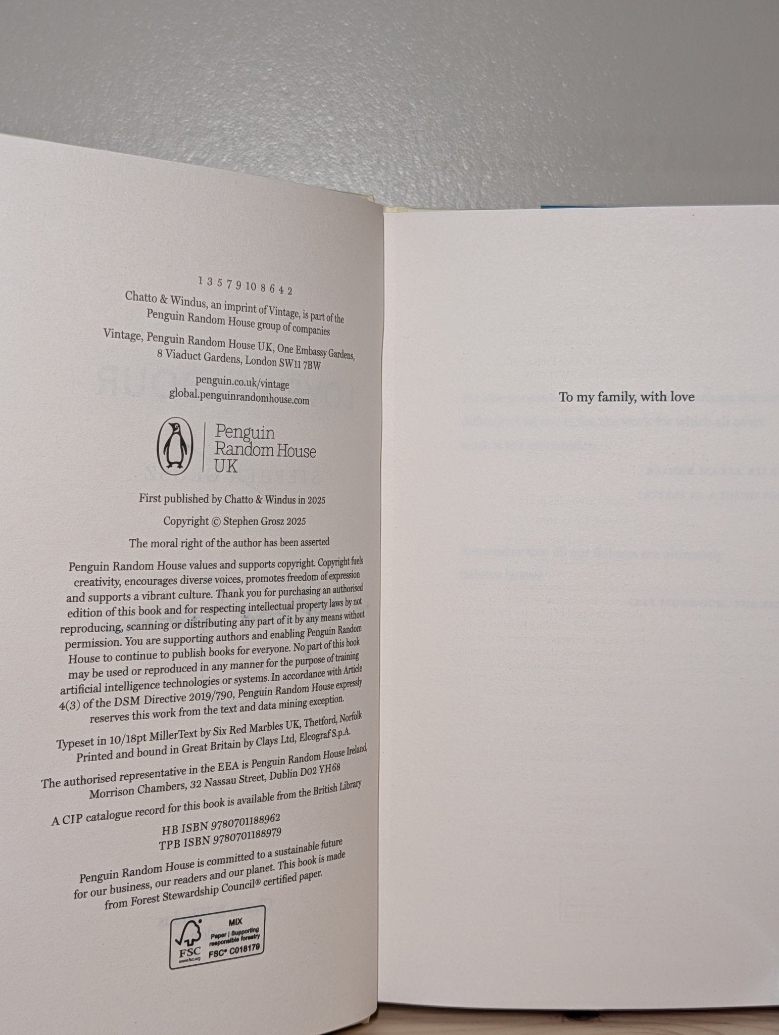 Love's Labour by Stephen Grosz (Signed First Edition) - Fialta Books