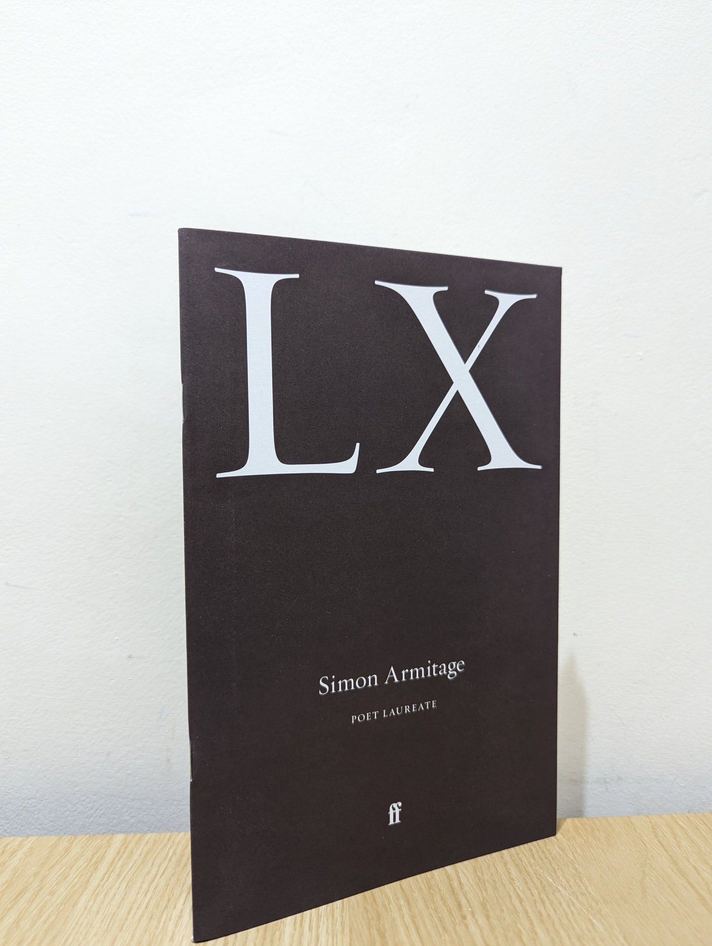 LX by Simon Armitage (Signed pamphlet) - Fialta Books