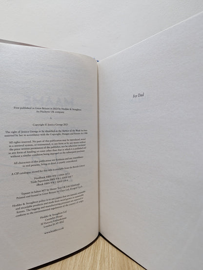 Maame by Jessica George (Signed First Edition) - Fialta Books