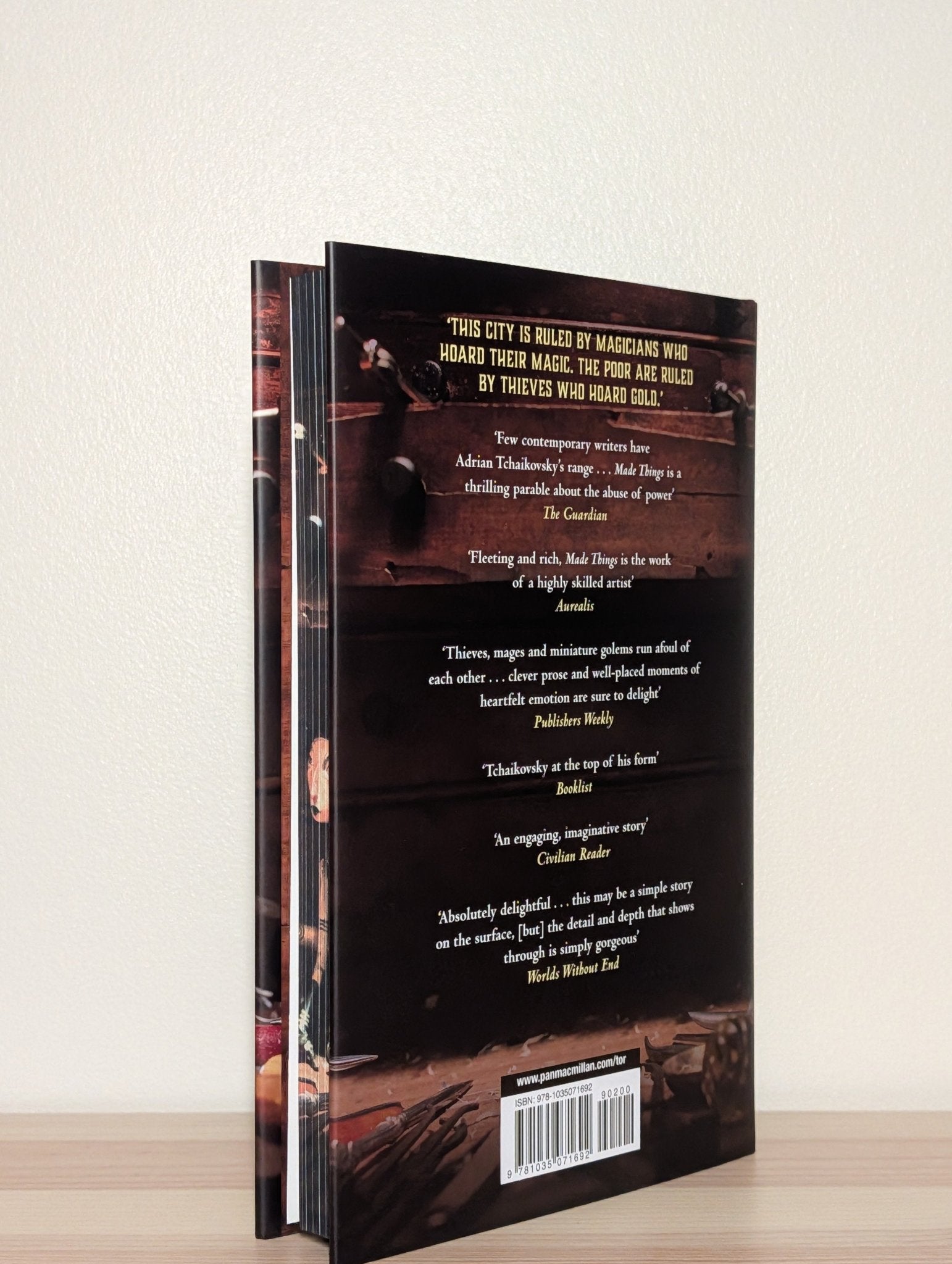 Made Things by Adrian Tchaikovsky (Signed First Edition with sprayed edges) - Fialta Books