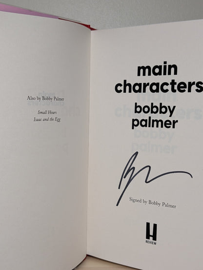Main Characters by Bobby Palmer (Signed First Edition) - Fialta Books