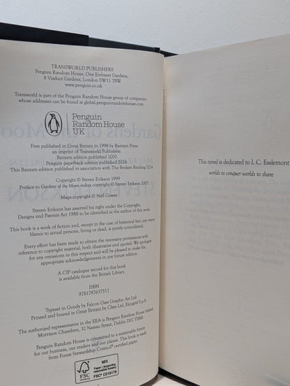 Malazan Book of the Fallen 1 - 3 by Steven Erikson (Signed with sprayed edges) - Fialta Books