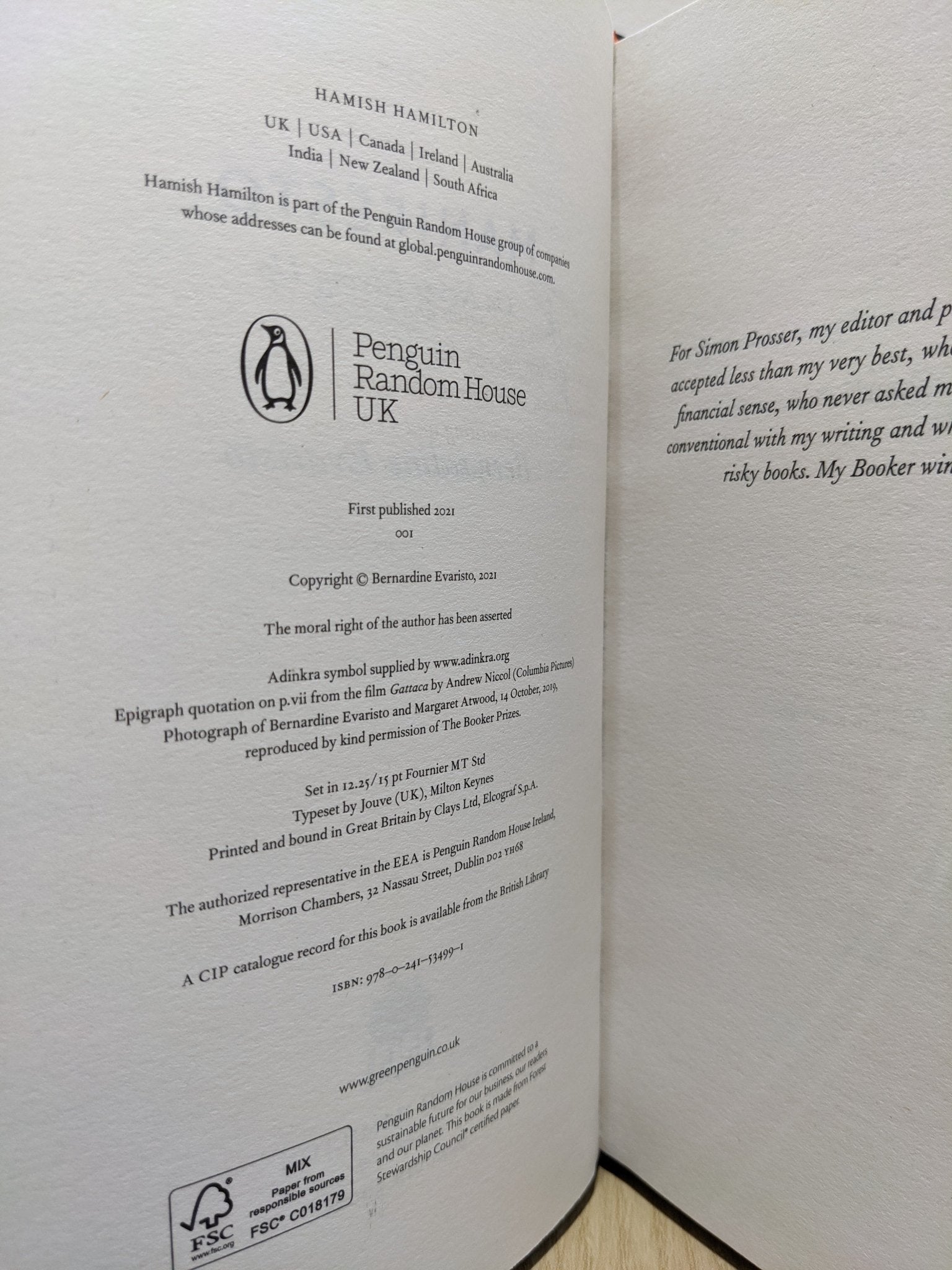 Manifesto: On Never Giving Up by Bernardine Evaristo (Signed First Edition) - Fialta Books