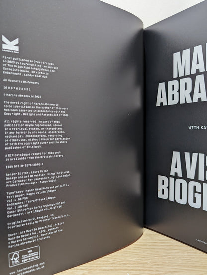 Marina Abramovic: A Visual Biography by Katya Tylevich (Signed First Edition) - Fialta Books