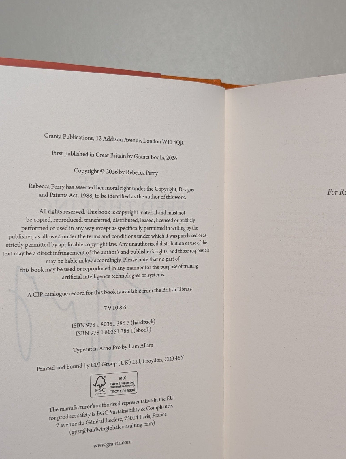 May We Feed the King by Rebecca Perry (Signed to Title Page) - Fialta Books